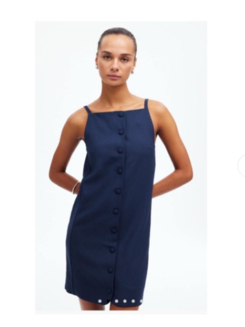 Madewell Navy Button-Down Dress